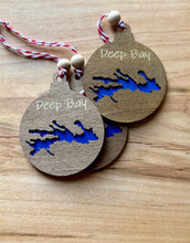 Load image into Gallery viewer, Custom Lake Map Ornaments
