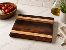 Load image into Gallery viewer, Walnut &amp; Maple Edge Grain Cutting Board
