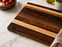 Load image into Gallery viewer, Walnut &amp; Maple Edge Grain Cutting Board
