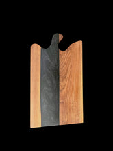 Load image into Gallery viewer, Obsidian Walnut &amp; Black Epoxy Charcuterie Board
