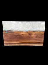 Load image into Gallery viewer, Walnut &amp; Pearl Epoxy Charcuterie Board
