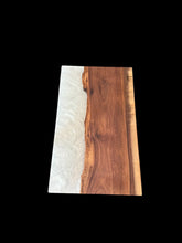 Load image into Gallery viewer, Walnut &amp; Pearl Epoxy Charcuterie Board
