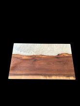Load image into Gallery viewer, Walnut &amp; Pearl Epoxy Charcuterie Board
