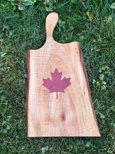 Load image into Gallery viewer, Maple Leaf Pride Hardwood Serving Board
