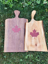 Load image into Gallery viewer, Maple Leaf Pride Hardwood Serving Board
