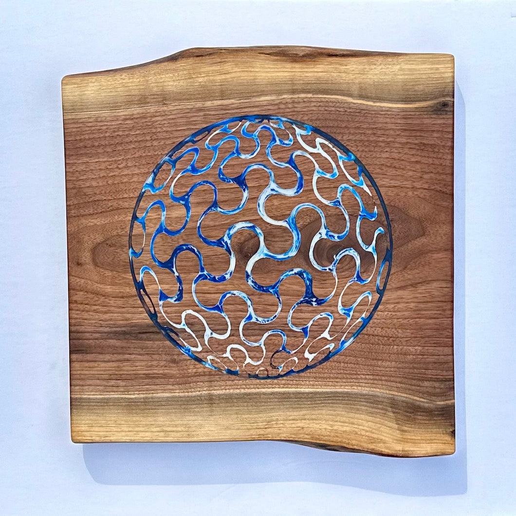 Walnut Swirling Sphere