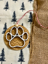 Load image into Gallery viewer, Layered Dog Paw Print Ornament

