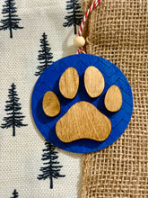 Load image into Gallery viewer, Layered Dog Paw Print Ornament
