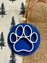 Load image into Gallery viewer, Layered Dog Paw Print Ornament
