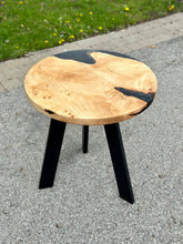 Load image into Gallery viewer, Smokey Maple &amp; Epoxy End Table
