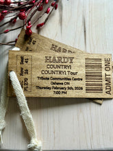 Load image into Gallery viewer, Laser Engraved/Cut Concert Ticket
