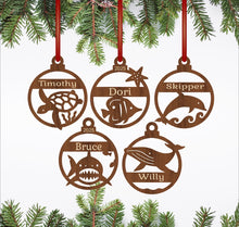 Load image into Gallery viewer, Engraved Personalized Christmas Ornaments | 100+ Designs Available
