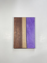 Load image into Gallery viewer, Walnut and Purple Epoxy Board
