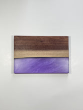 Load image into Gallery viewer, Walnut and Purple Epoxy Board
