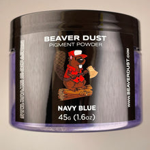 Load image into Gallery viewer, Navy Blue Beaver Dust Pigment Powder
